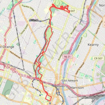 Cherry blossom GPS track, route, trail