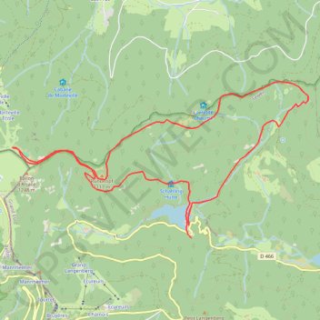 Le Ballon d'Alsace par le lac d'Alfeld GPS track, route, trail