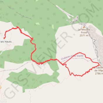 La Gardiole de l'Alp GPS track, route, trail