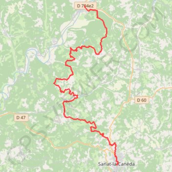 J1 N2 Sarlat Montignac GPS track, route, trail