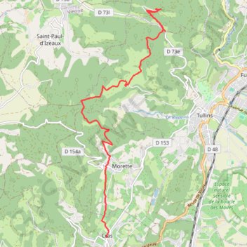 Traversée Cras Parménie GPS track, route, trail