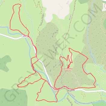 Lieude GPS track, route, trail