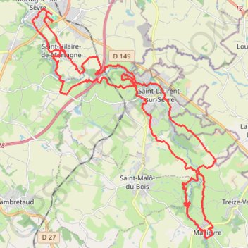 Rando Mortagne sur Sevre GPS track, route, trail