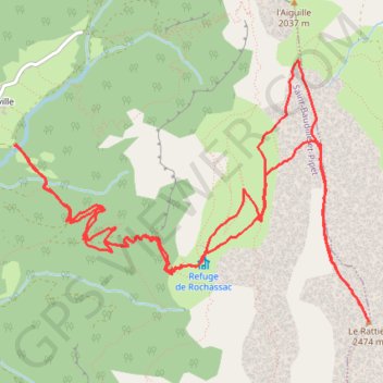 Le Ratier GPS track, route, trail