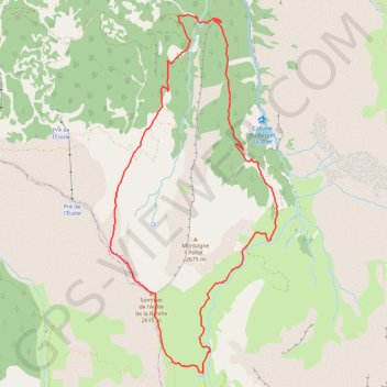 Col de Girabeau la Ratelle GPS track, route, trail