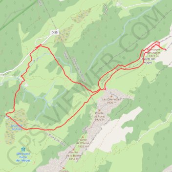 Boucle plateau des Glières GPS track, route, trail