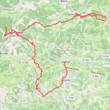 En Beaujolais avec Les Randonneurs Montbrisonnais GPS track, route, trail