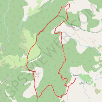 Le Cougoir GPS track, route, trail