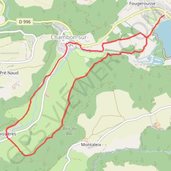 Sancy - Voissière - Secteur Chambon-sur-Lac GPS track, route, trail