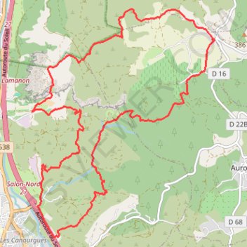 Roquerousse - Le Talagard GPS track, route, trail