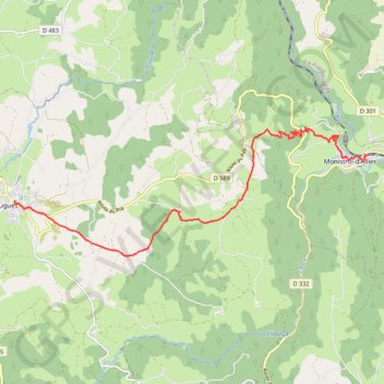 De Monistrole d'Allier à Saugues GPS track, route, trail