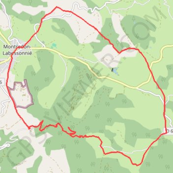 L'houlette - Montredon-Labessonnie GPS track, route, trail