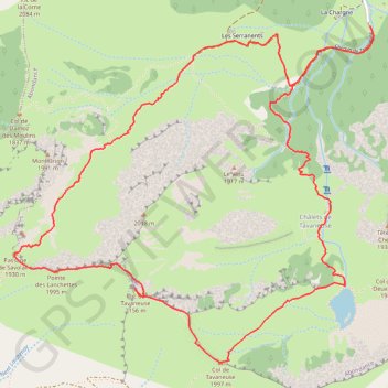 Le Roc de Tavaneuse depuis Prétairié GPS track, route, trail