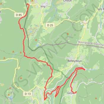Giron - Viry GPS track, route, trail