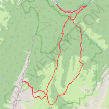 Rando combe cheval GPS track, route, trail