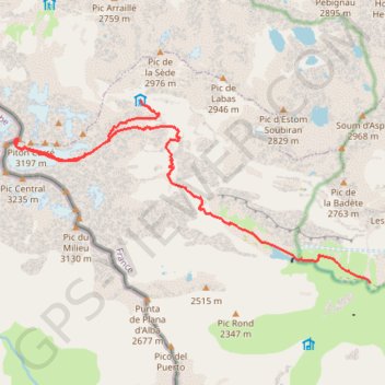 La Pique Longue GPS track, route, trail