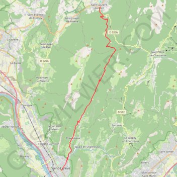 Col de la Charmette GPS track, route, trail