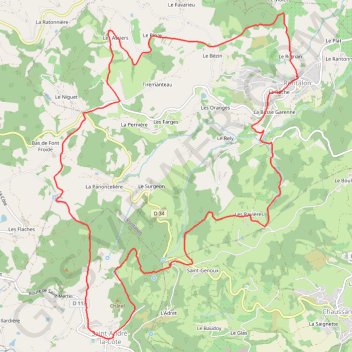 Rontalon Saint-André-la-Côte GPS track, route, trail