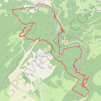 Les Gorges de la Loue GPS track, route, trail