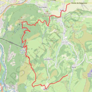 PIC DU JER - LOURDES GPS track, route, trail
