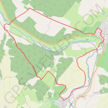 Vallée de la Mortagne GPS track, route, trail