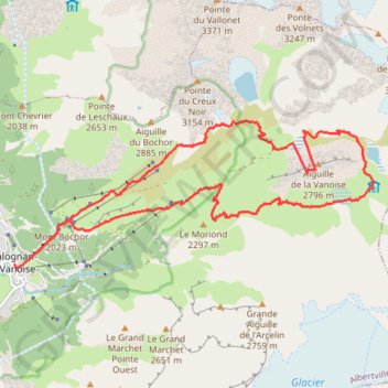 Col et refuge de la Vanoise GPS track, route, trail