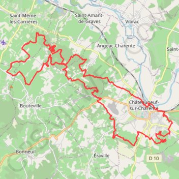 Chateauneuf sur Charente 2 GPS track, route, trail