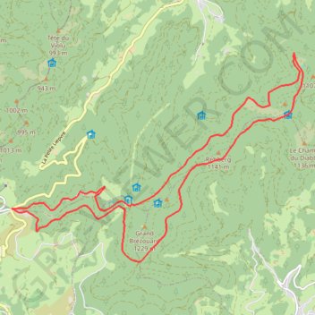 Val d'Argent - Le Tour du Brézouard GPS track, route, trail