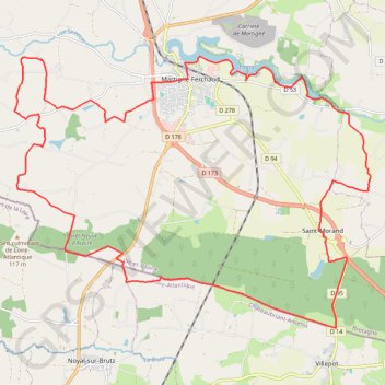 Martigné-Ferchaud GPS track, route, trail