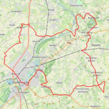 48km GPS track, route, trail