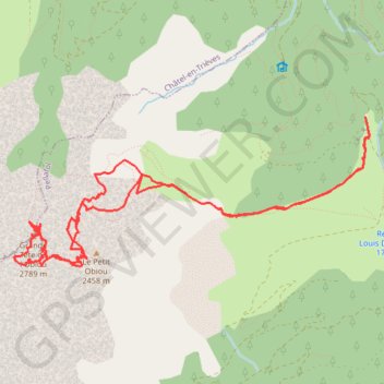 Obiou par les Chatieres (Devoluy) GPS track, route, trail
