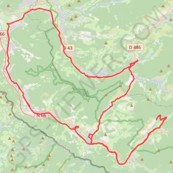 Azureva - Bussang - Col du Menil - Cornimont - Rupt - Bussang - Azureva GPS track, route, trail