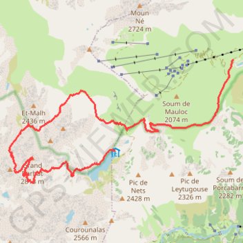 Barbat par Ilhéou GPS track, route, trail