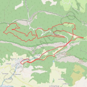L'Echelette autour du Saoü GPS track, route, trail