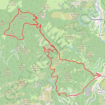 Granges de la Brasque et Mont Tournairet GPS track, route, trail