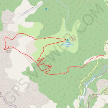 Obiou GPS track, route, trail