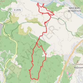Saint-Florent-sur-Auzonnet GPS track, route, trail