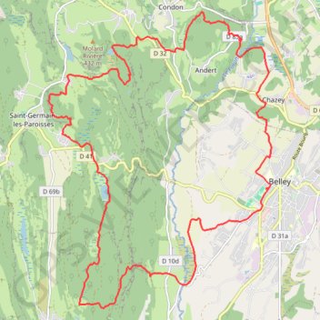 Trail du Bugey GPS track, route, trail