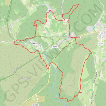 Le château de Fressac GPS track, route, trail