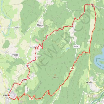 Autour d'Arinthod GPS track, route, trail