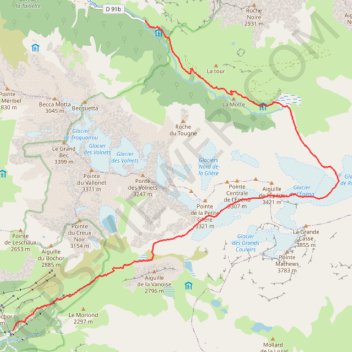 Col de la Grande Casse GPS track, route, trail