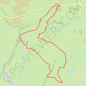 Crête de Pourgue (Val d'Azun) - Arrens-Marsous GPS track, route, trail