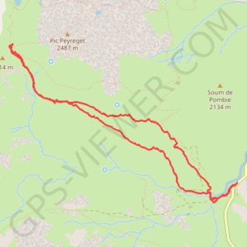 Le col de l'Iou GPS track, route, trail