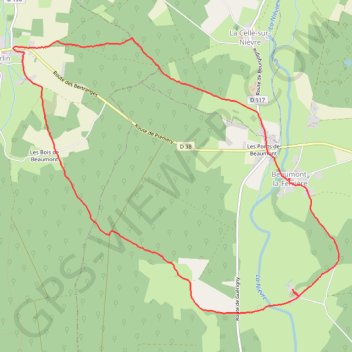 Beaumont La Ferrière GPS track, route, trail