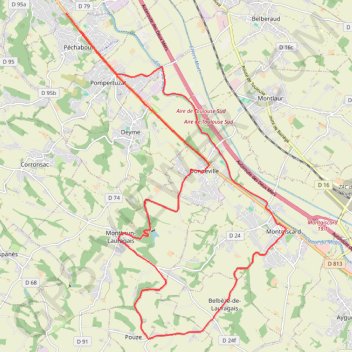 Cotes de Donneville GPS track, route, trail