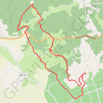 Autour de Saint-Salvy de Coutens GPS track, route, trail