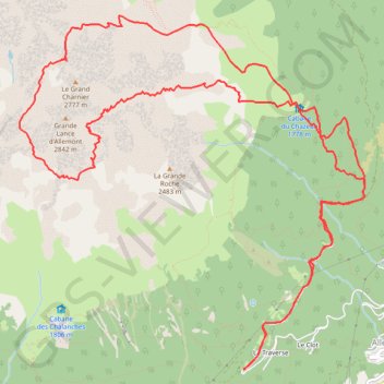 Grande Lance d Allemont - Tour horaire (Belledonne) GPS track, route, trail