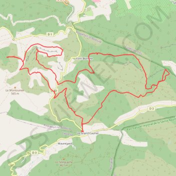 Font Blanche GPS track, route, trail