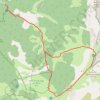 Trail au Pied du Grand Veymont - Saint-Agnan GPS track, route, trail
