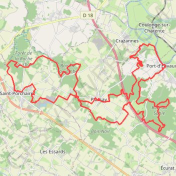 Saint-Porchaire GPS track, route, trail